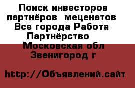 Поиск инвесторов, партнёров, меценатов - Все города Работа » Партнёрство   . Московская обл.,Звенигород г.